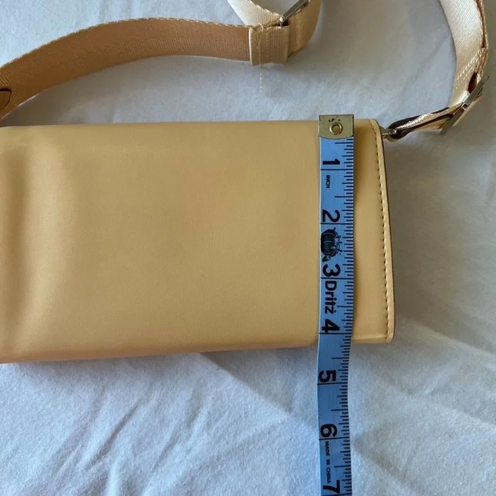 Peach Crossbody Bag Small Adjustable Strap Snap Closure A new day‎